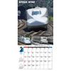 KSP Try-X Super Shinkansen Bullet Train 2027 Wall Calendar 60x30cm 28-Page 27CL-431 with Poster and Stickers