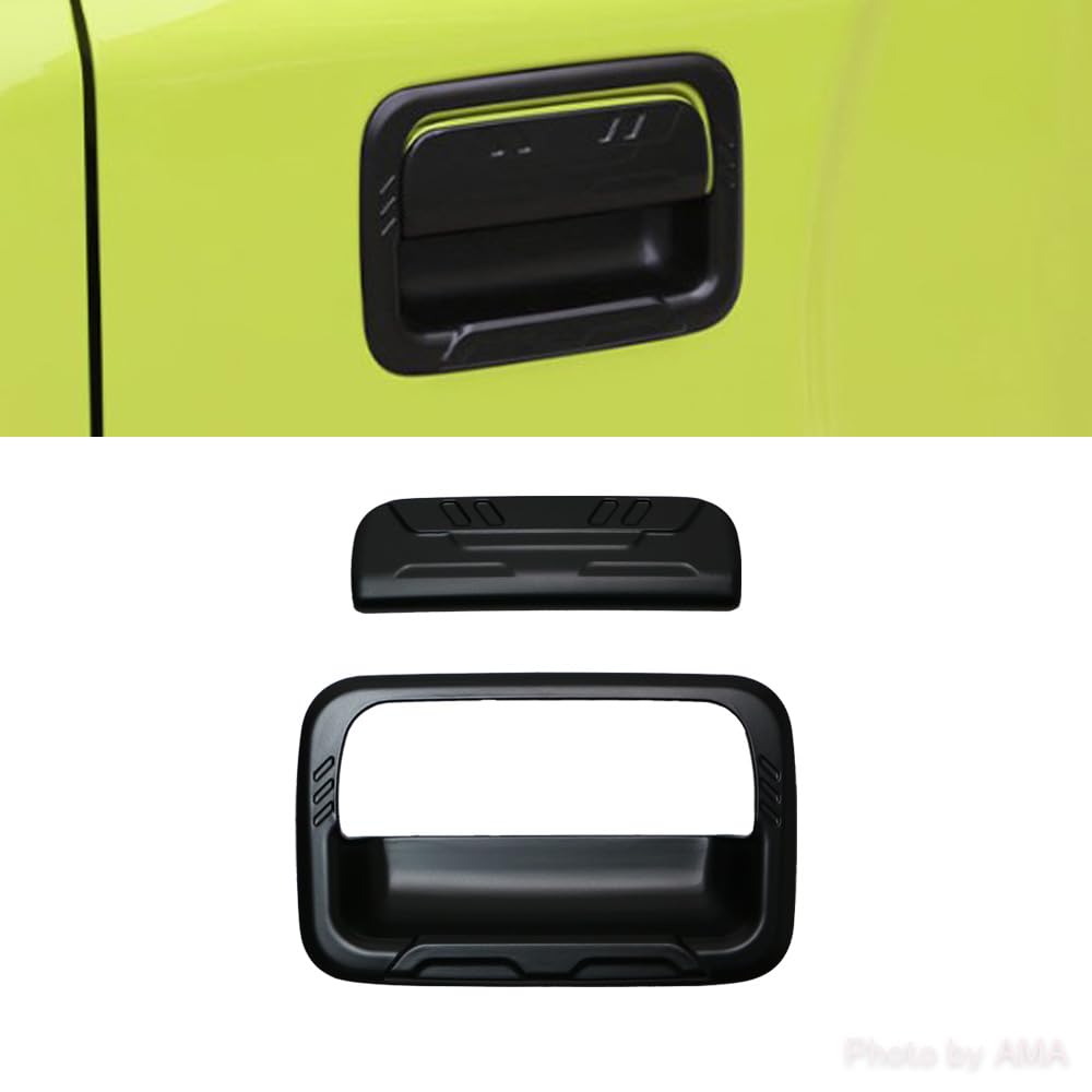 MA Line New Jimny Nomad Door Handle Scratch Door Knob JC74W 5-Door Protector, Prevention, Cover, 10-Piece Set, (Black) [Used]