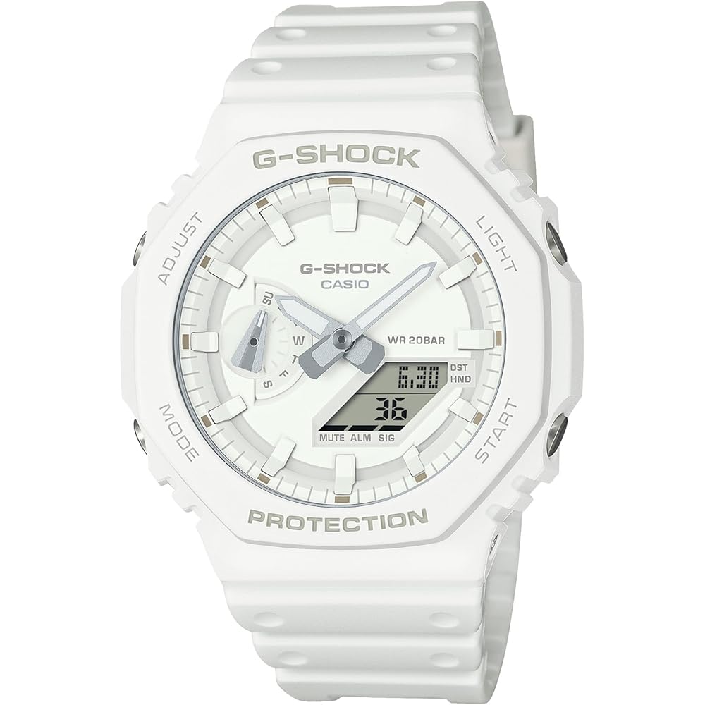 Casio G-Shock Tone-On-Tone Series GA-2100-7A7JF Men s Watch White