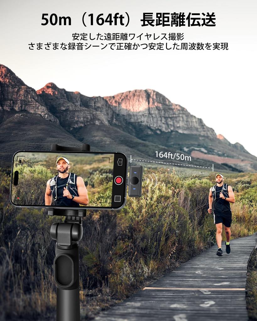 KUKIHO Lavalier Microphone New Wireless Compatible with iPhone 17 and All and Android 10 Hours of Continuous 80 Hours of Battery Compact DSP