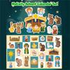 Nativity Christmas Advent Calendar For Kids 24 Day Countdown With Story And Toy Surprise Christian Holiday Gift Set With Decorative Box