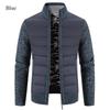 Herren Pullover mit Stehkragen und verdickter Fleece-Oberbekleidung, lockerer Strickpullover, Strickjacke, Winterpullover, modisches, schmales Oberteil