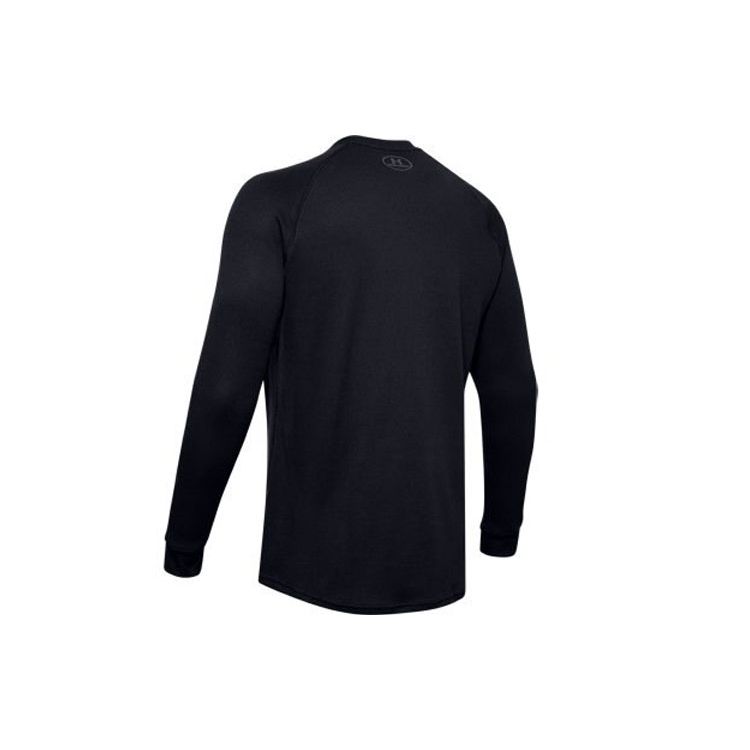 Under Armour Round Neck Training Printed Long Sleeve Raglan T-Shirt Men Tops Black 1302355-001