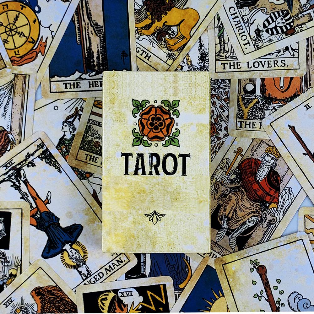 Tarot Cards A 78 Deck Oracle English Visions Divination Edition Borad Playing Games,Holiday Games, Christmas and New Year Gifts