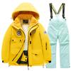 Winter Children's Skiing Suit for Boys and Girls, Windproof Waterproof Thick Coat for Warmth and Snow Playing Equipment