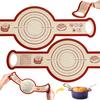 Sourdough Silicone Bread Sling for Dutch Oven, 2PCS Non-Stick Reble Baking Mat with Long Handles, Essentials Bread Making Supplies for Dough Transfer