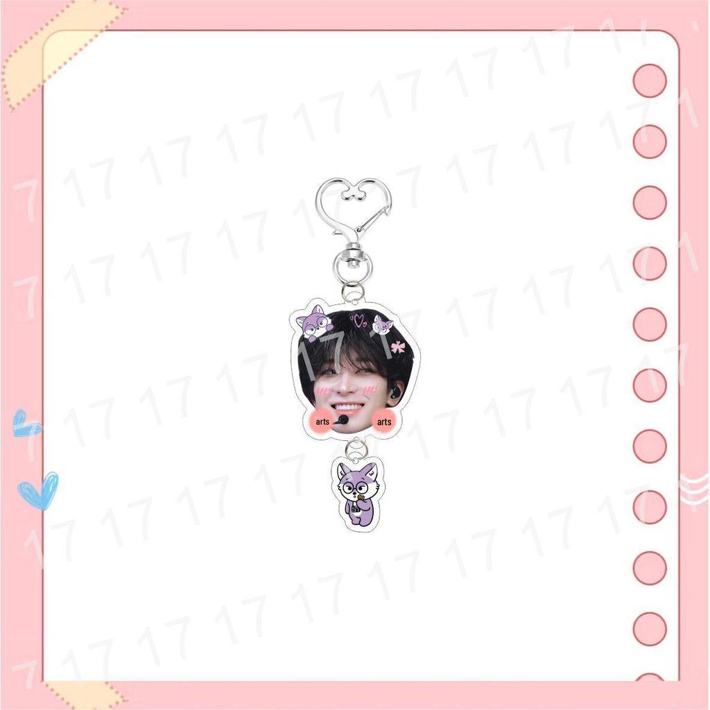 SEVENTEEN Cartoon Acrylic Keychain Bag Pendant Star Ornament