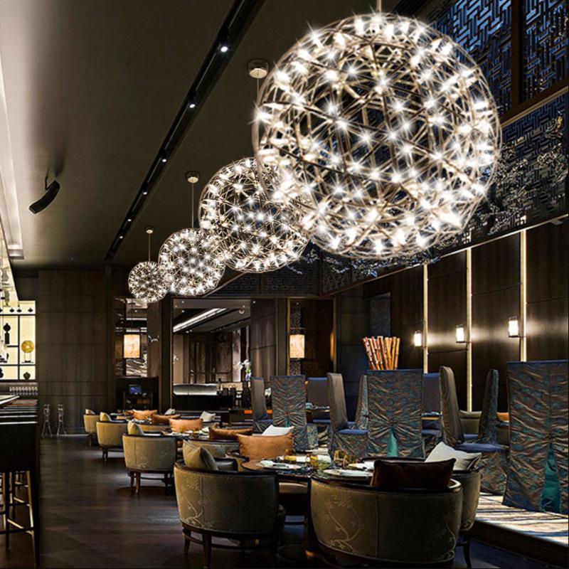 Golden Sparkle Chandelier for Shopping Malls, Hotels, Bars, Clothing Stores, Cafes, Stairs, & Restaurants