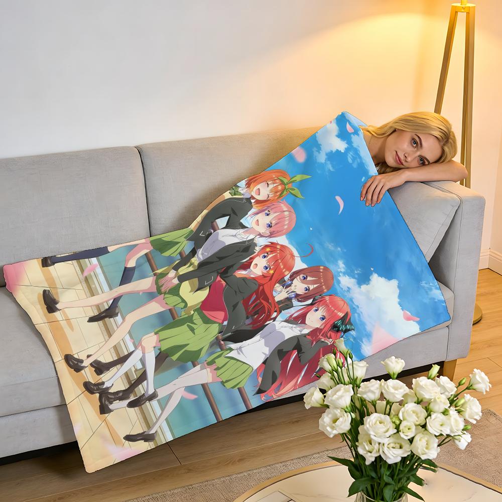 Throw High-Density Short Plush Blanket For Sofa Nap Air-Conditioned Room Soft Skin-Friendly The Quintessential Quintuplets