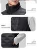Men's Lightweight Stand-Up Collar Down Vest - Winter Warm Sleeveless Gilet with 90% White Duck Down