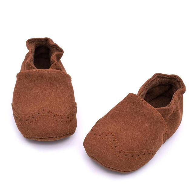 Buty dziecięce Indoor Warm Maluch Buty ze skóry nubukowej Niemowlę Dziewczyna Chłopiec Podeszwa Buty antypoślizgowe First Walker