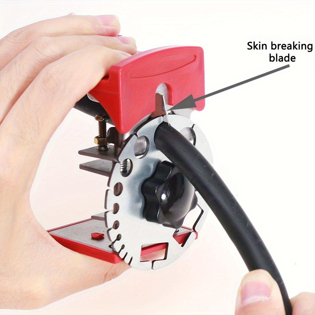 1PC Multifunctional Wire Stripping Tool Handheld Small Portable Copper Wire Drilling and Stripping Tool Accessories
