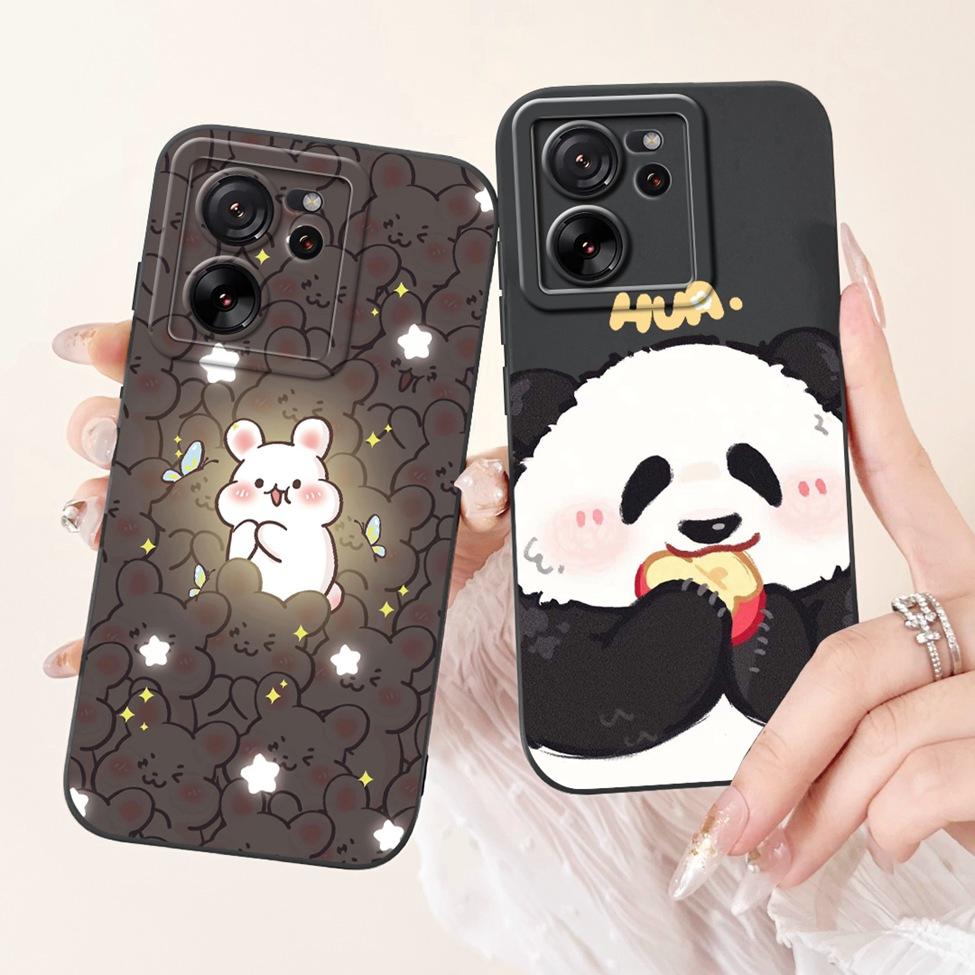 For Xiaomi 13T Pro Case 13T Silicone Cute Cartoon Cat Fashion Luxury Funny Shockproof Back Cover For Xiaomi 13T Phone Case Funda