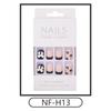 2023 Fake Nails Nail Coffin Stick Designs Box Short Square with Press Glue Tips Art Press On Set Full Cover Artificial