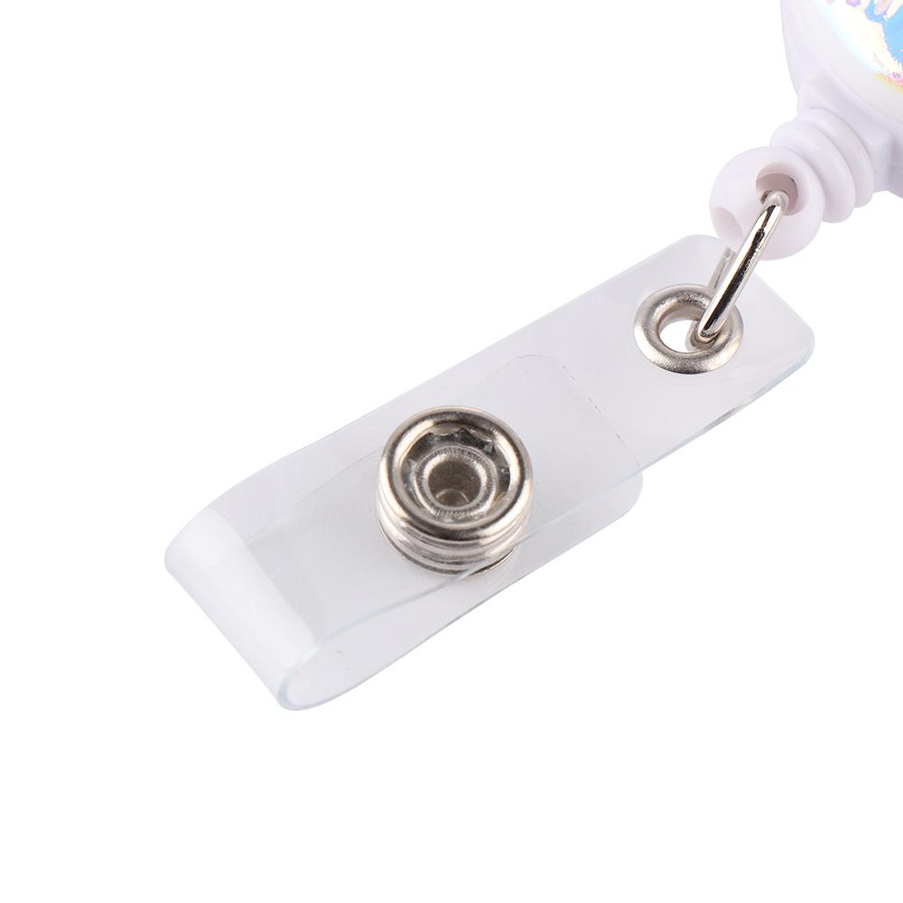 New Shell Shape Resin Pull Name Id Card Badge Reel Holder Nurse Badge Reel Clip Retractable Exhibition Chest Card School Supply