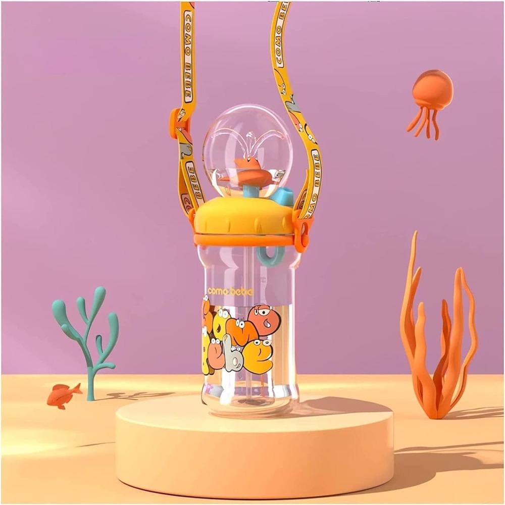 Creative Gift Double Drinking Lid Whale Fountain Tumbler Widened Handle Leak Proof Whale Cup 350ml 220ml Whale Spray Sippy Cup