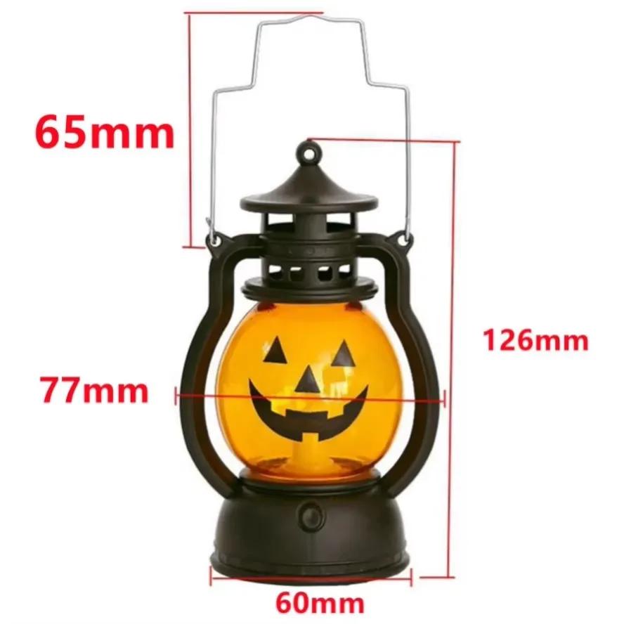 Led Retro Lantern Night Light Decoration Halloween Vintage Castle Hanging LED Light Retro Hanging Candle Holder Lantern Gift