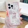 Snowflake Deer Phone Case For iPhone 17 16 15 14 Pro Max 13 12 11 Pro Air 7 8 Plus XS XR X 16e Soft Clear Cover Christmas Gifts
