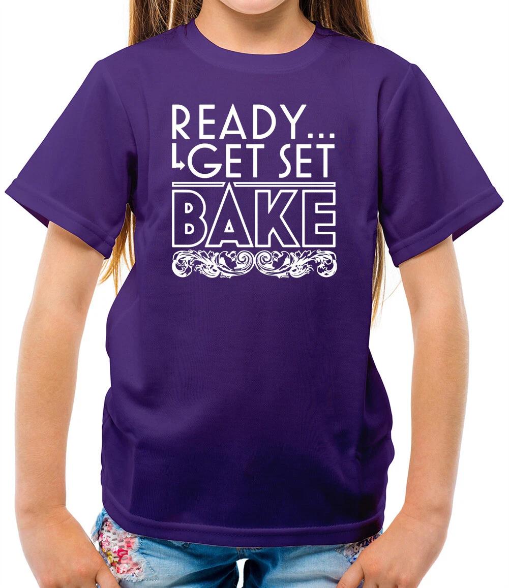 

Ready Get Set Bake - Kids T-Shirt - Baking Cake Cakes Baker GBBO Love 100