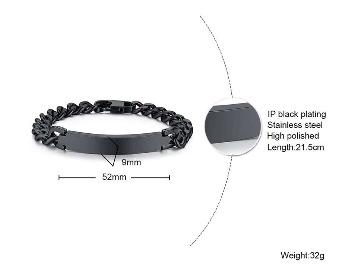 Personalized Bracelet Customizable Non Allergy Stainless Steel Bracelet for Men Women Free Engrave Name/letter/logo Custom Gifts