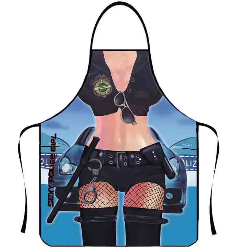 Playful Muscle Body Pattern Sleeveless Apron Washable Kitchen Apron For Barbecue Friend Gathering Party Gift