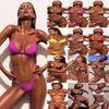 European & American Split Solid Color Bikini - New 2017 Style.