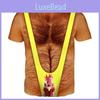 Dreipunkt-Bikini-Muster Parodie Bedrucktes T-Shirt Unisex Kurzarm-Tee Für Männer Frauen