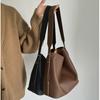 IELGY Ladies Tote Bag Retro Large Capacity Bucket Bag Lychee Grain Soft Leather