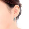 Natural Blue Turquoise Gemstone 925 Sterling Silver Handmade Fly Angle Drop Dangle Earrings For Women & Girls