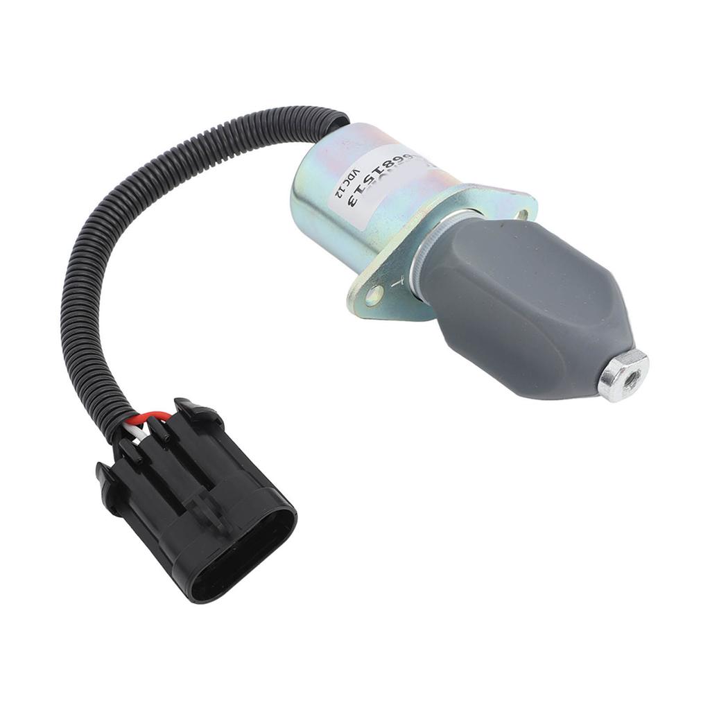 Elektromagnet vypínání paliva 6681513 DC 12V Náhradní elektromagnet zastavení paliva pro Bobcat Loade A220 450 453