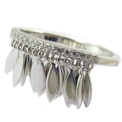 Silver Ring 'Navajos' White Silver (rhodium)