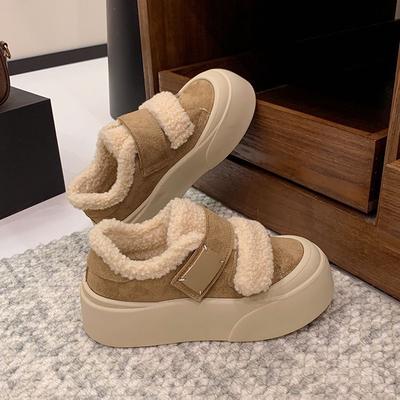 Thick-soled, High-heel, Casual Shoes for Women with Added Insulation. Snow Boots. New Style.