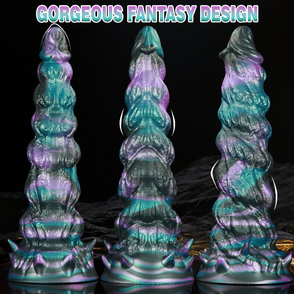 New Super Big Anal Plug Spiral Alien Dildo Soft Silicone Huge Butt Plug G Spot Stimulator Prostate Massage Anal Dilator Trainer Sex Toys Women Men 18+