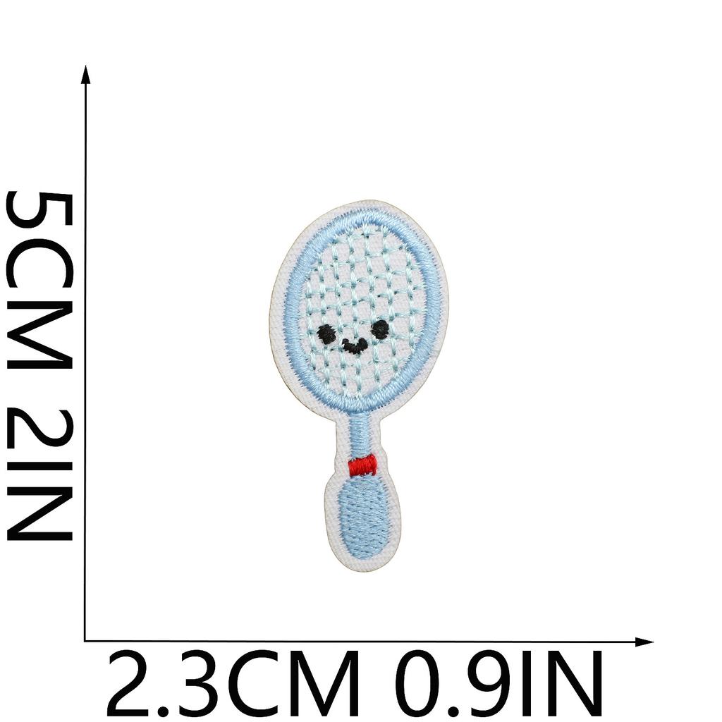 Badminton Racket Embroidery Cloth Sticker Clothes Decoration Volleyball Patch Sticker Sports Children'S Clothes Embellishment Football Embroidery Stam