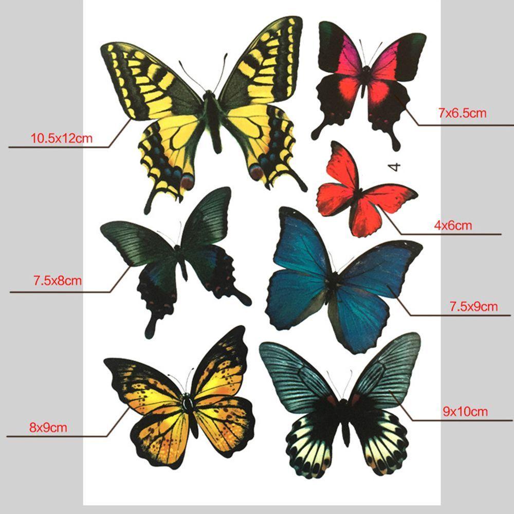 Colorful Simulation Butterfly Automotive Car Stickers Auto Exterior Decors Decals Scratch Sticker