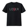 Loser Lover Dunkles T-Shirt vintage gewaschen leicht Unisex Grafik Streetwear Vielseitig Bequem Dehnbar homme