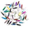 20Pcs/Lot Bulk Natural Stone Pendant Hexagonal Prism Bullet Quartz Point Healing Charm For Necklace Jewelry Making