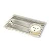 Glass Shower - Stainless Steel - Drip Tray - Black Color - Non-inflatable - Plastic Plate