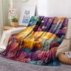 Cute Cats  Print Flannel Blanket, High Quality Comfortable for All Seasons, Home Decor, Warmth and Comfort