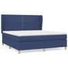 3128467 vidaXL Lit à sommier tapissier avec matelas Bleu 180x200 cm Tissu
