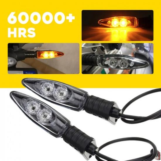 Pair Motorcycle LED Set Signal Turn For Light Blinker R1200R F800R BMW 2009-2016