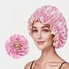 Double-layer Satin Lace Nightcap - Silk Imitation Hair Protection Cap