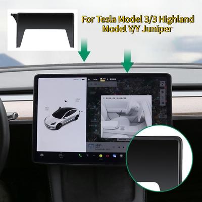 Screen Base Holder for Tesla Model 3/Y/3+ Model Y Juniper 2019-2025 Central Control Mobile Phone Bracket Car Storage Box Stand