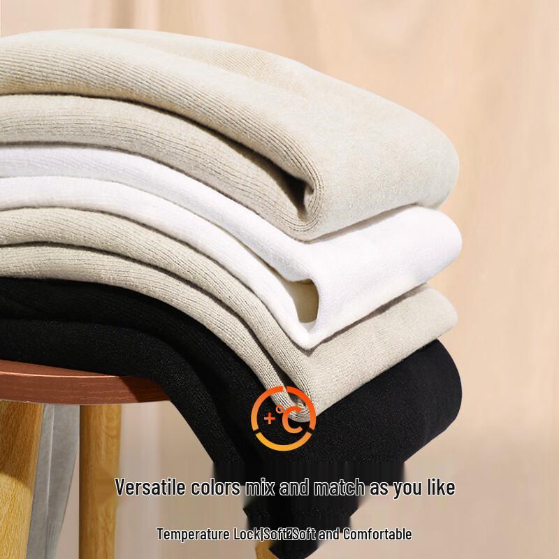 Hodo Men's Thickened Knit Pullover with Silicone Logo