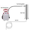 Draft Beer Line Cleaning Kit,1/4'' Barb Cleaning Jumper with 60cm PVC Hose,1-1/8" Thread Special for Standard American Beer Tap