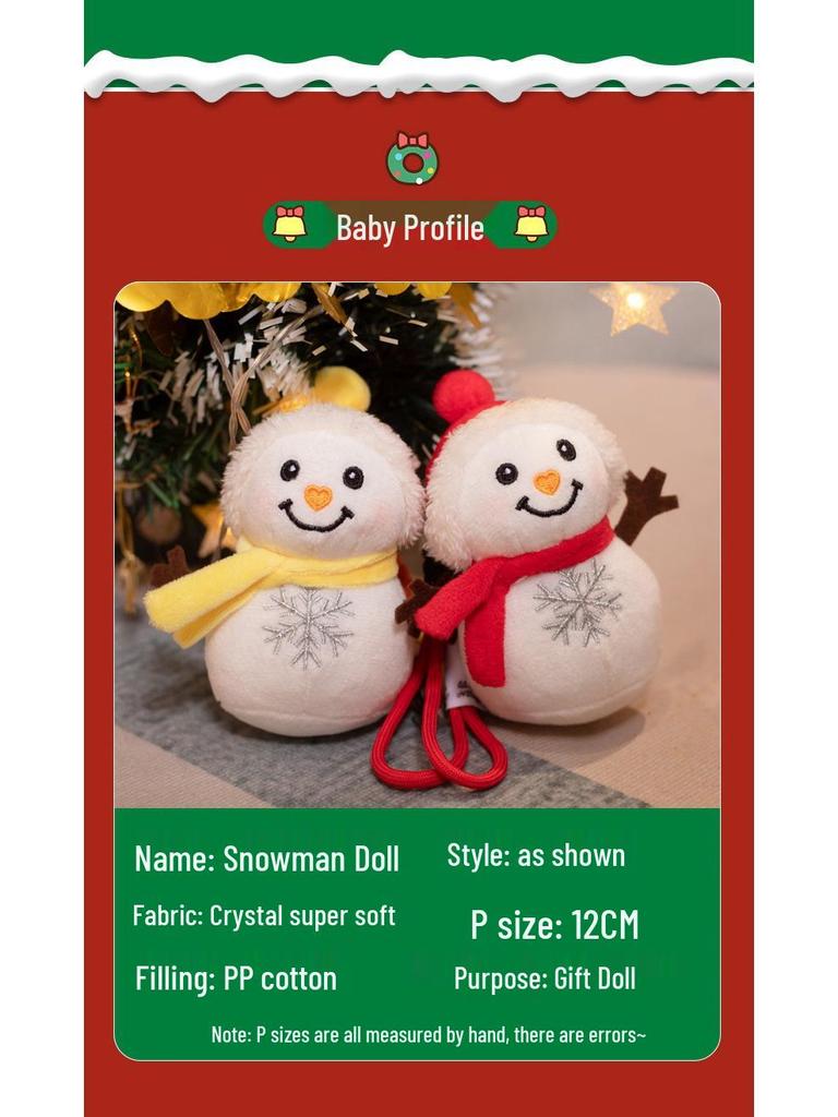 Cross-Border Cute Cartoon Christmas Snowman Plush Toy Ragdoll - Perfect Winter Companion & Gift