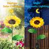 1PC LED Solar Sunflower Outdoor Lawn Light IP65 Waterproof Pathway Yard Wedding Holiday Garden Decoration Solar Flowers Lamp