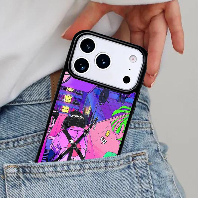 Japanese Style Anime Phone Case for iPhone 16e 15 14 13 12 17 Pro Max Plus Air 17pro Cover Coque