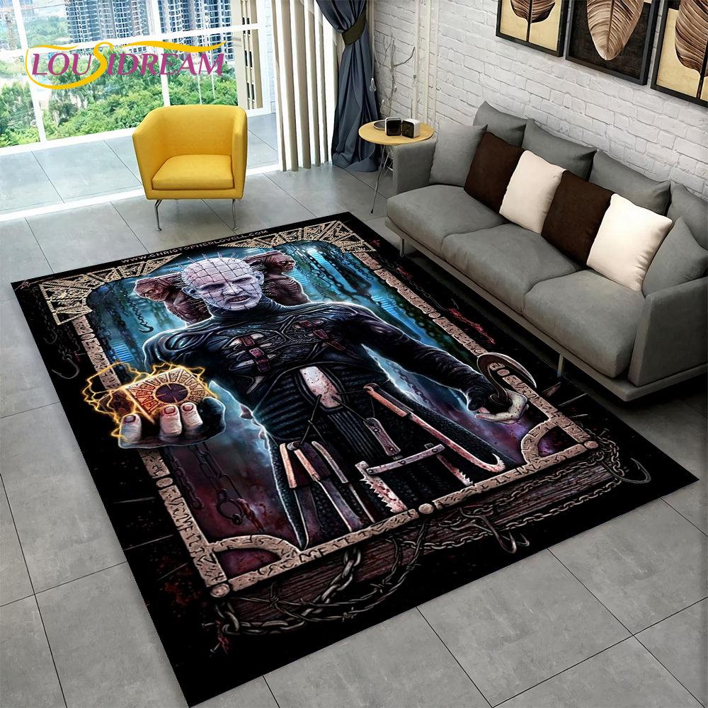 

Коврик из мультфильма с персонажем фильма ужасов Чаки пила, ковер для гостиной, спальни, дивана, коврик для украшения, нескользящий напольный коврик 40x60cm