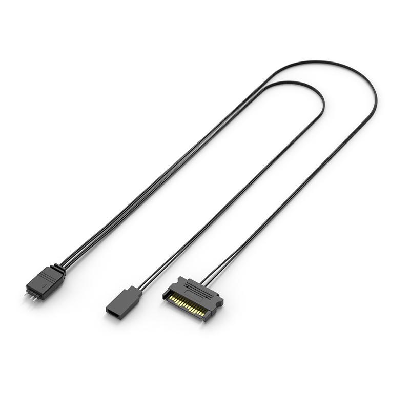 

Кабель-подовжувач Argb Controller 5V 3Pin з інтерфейсом Sata, Адаптер контролера освітлення для вентилятора ПК, вентилятора процесора, світлодіодної стрічки, радіатора A5